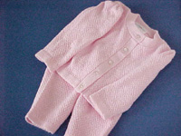 Cardigan Suit, Pink